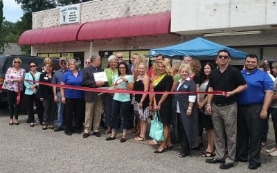 Greek Jalapeno Ribbon Cutting