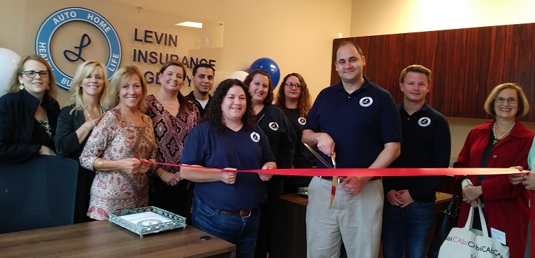 Levin Insurance Agency Ribbon Cutting Lakes Area Chamber Of Commerce Join Our Chamber And Grow Your Business