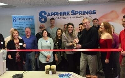 Sapphire Springs Float-Spa Ribbon Cutting
