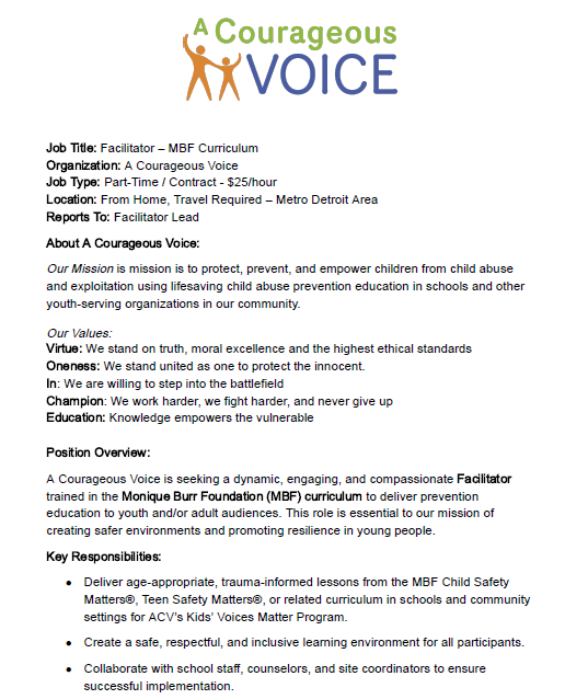 A Courageous Voice